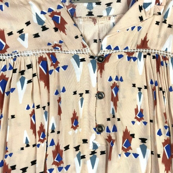 Anthropologie Dolan Left Coast Aztec Dress-Size P8 - Picture 6 of 9